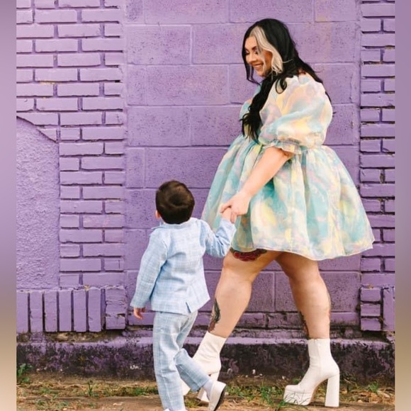 SELKIE electric lady puff dress - Picture 2 of 6